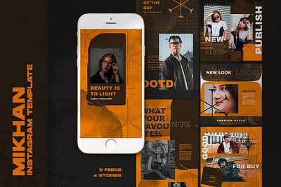 Mikhan Instagram Templates graphic design