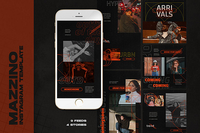 Mazzino Instagram Templates graphic design