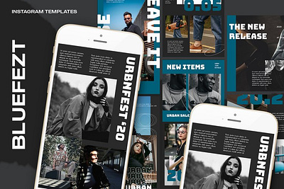 Bluefezt Instagram Templates graphic design