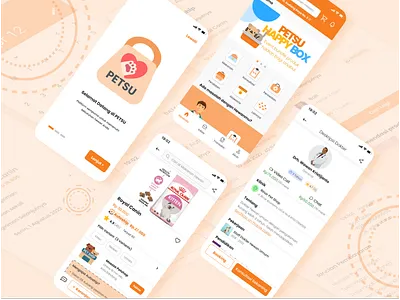 Mobile Apps Petsu | UI/UX Designer animal animalcare app cat cat food design design mobile app design ui dog mobile mobile app pet food pet health pet store petcare pets petshop ui uiux uiux designer