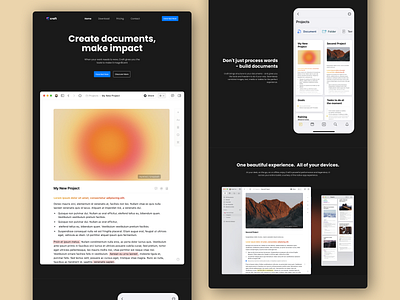 Craft website redesign concept app application black clean concept daily ui dailyui design interface landing page landingpage startup tech ui ui design user interface web web design webdesign website
