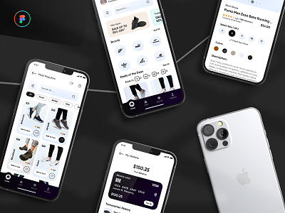 Shoe Store Mobile App UI Kit animation branding clean app creative dashboard figma app graphic design minimal minimalist mobile mobile app motion graphics prototype shoe shop app shoe store app ui ui design uidesign uikit uiux