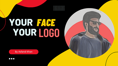 Your face your logo banner branding commercial design illustration logo