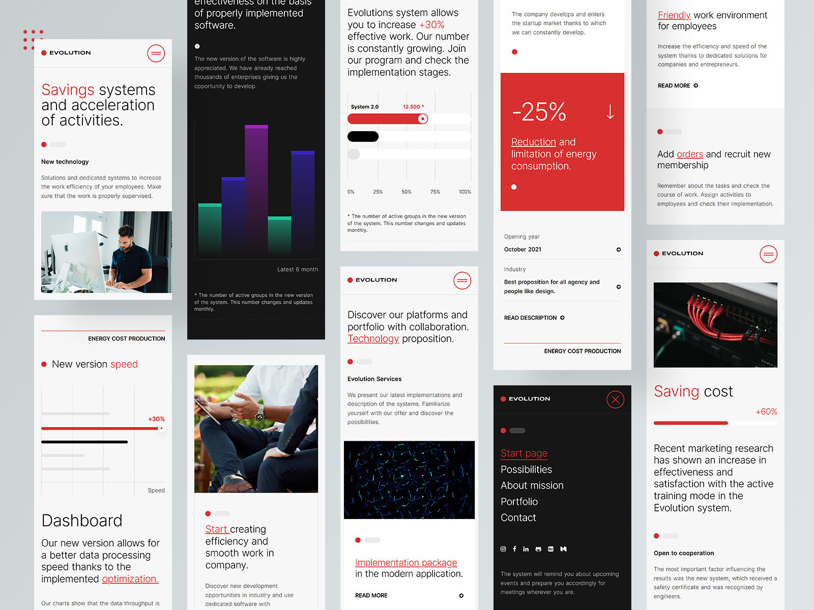 EVOLUTION - Website technology template by Tomasz Mazurczak for Studio ...