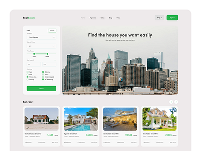 Real Estate product design ui uiux ux uxui web webdesign