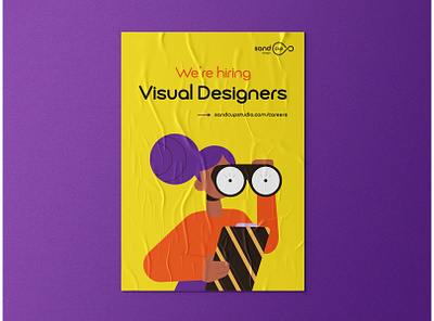 SandCup is Hiring: Visual Designers brand design designers hiring illustration job sandcup studio visual