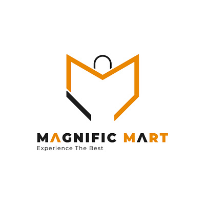 Magnific Mart Shop Logo adobe illustrsator branding graphic design logo logo design minimalist logo