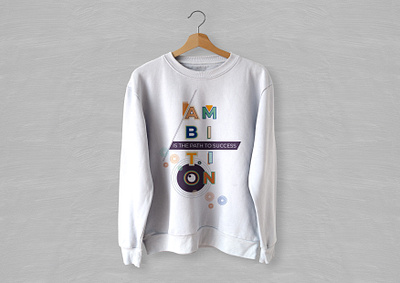 Ambition Quotes T-Shirt Print Design branding graphic design illustration t shirt design vector