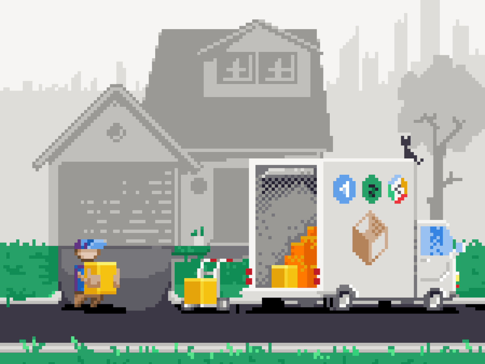 Flatpak Website Illustration animation illustration pixaki pixelart