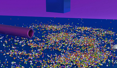 Molecular candy room 3d animation blender blender3d cyclesrender graphic design graphics molecular motion graphics render