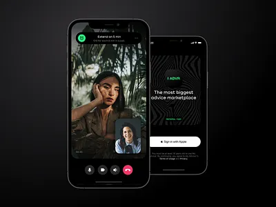 My Advisor (iOS app WIP) android app call design interface ios mobile app ui user interface ux video video chat