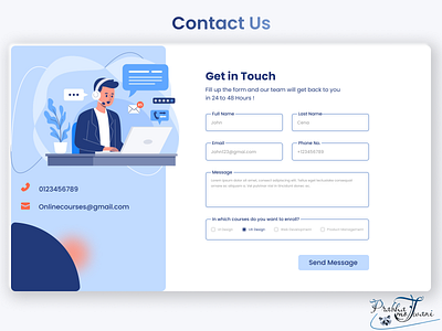 Contact Us-DailyUI_028 dailylearning dailyui design ui uichallenge uidesign uidesigner ux