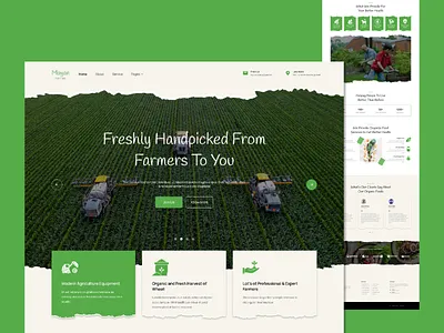 Agriculture Farming Web Design agriculture agriculture farming agriculture farming web agriculture farming web design agriculture website custom web design farmer web farming farming web landing page design ui ui ux ui ux design web design website design