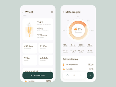 Agriculture app concept animation branding design mobile mobile app design motion ui