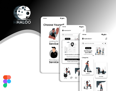 Service Provider UI/UX Design 3d animation app branding design graphic design illustration logo motion graphics typography ui ux vector