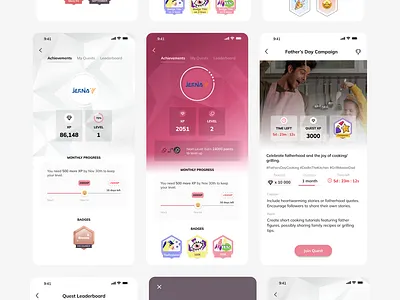 Insp Retail Media gamification mobile app design ui ux