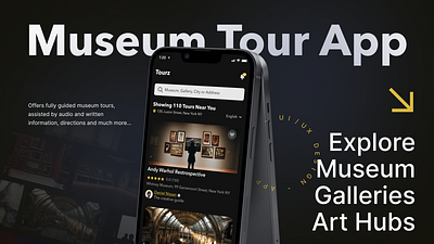 Tourz Guided Museum Tour App app design guided tour mobile app museum