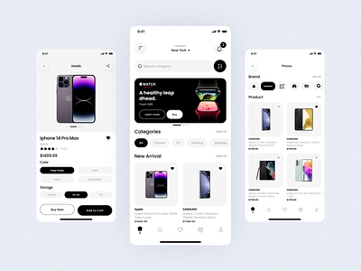 Ecommerce App Concept: UI/UX branding graphic design logo motion graphics ui