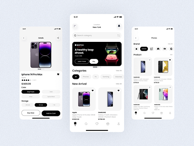 Ecommerce App Concept: UI/UX branding graphic design logo motion graphics ui