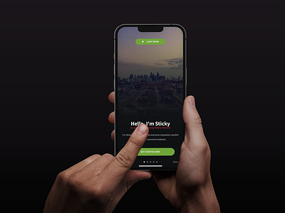 Sticky Mobile | Dark UI - Mobile Kit & PWA android app css dar user interface dark app dark interface dark mode dark ui design front end html interface design ios iphone mobile progressive web app pwa sidebar ui vanillajs