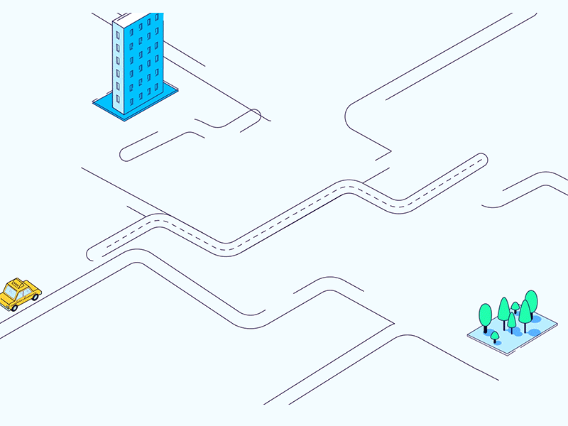 Taxi 2d aftereffects animation bilderish creative design drawing explainer frames illustration illustrator motion motiondesign social taxi tech traffic ui ux website