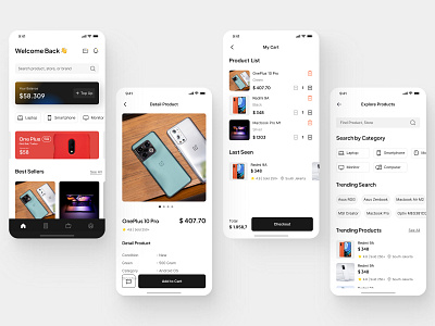 E-Commerce Mobile App app app design dailyui design e commerce ecommerce ecommerce shop laptop laptop shop laptop shop ui mobile mobile app mobile app design mobile design mobile ui shop ui uiux ux