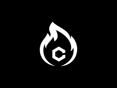 Catalyst Logo Mark blackandwhite branding c catalyst fire logo logomark simple