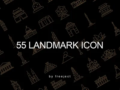 Free DEMO 50+ Landmark Icon Design design icon landmark