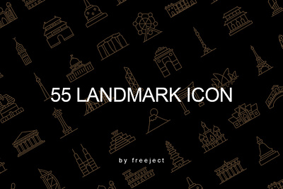 Free DEMO 50+ Landmark Icon Design design icon landmark