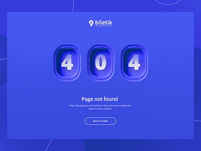 404 - Web page error 404 404 page airplane clean design error error page porthole service tickets ui web page web site