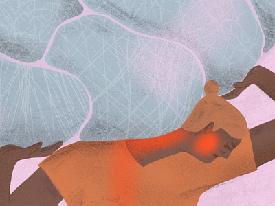 Atlas / detail bruxism character editorial girl illustration magazine