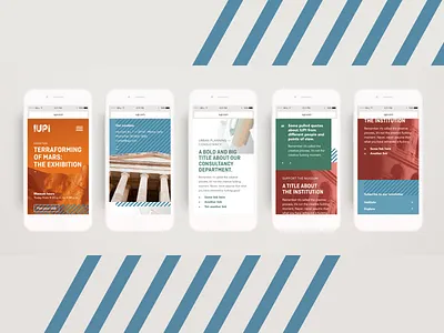 Mobile website branding mobile ui visual design website
