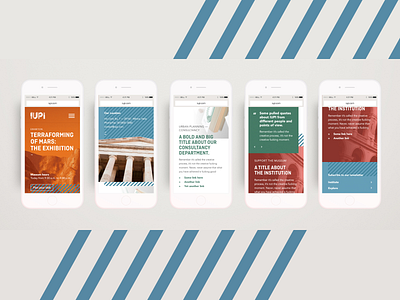 Mobile website branding mobile ui visual design website