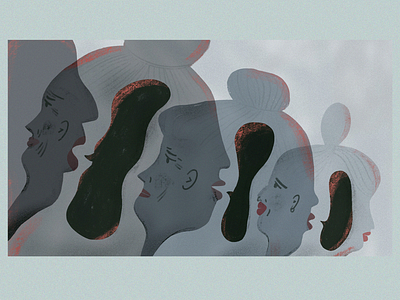 Generational mandates editorial illustration mandates maternity mothers women