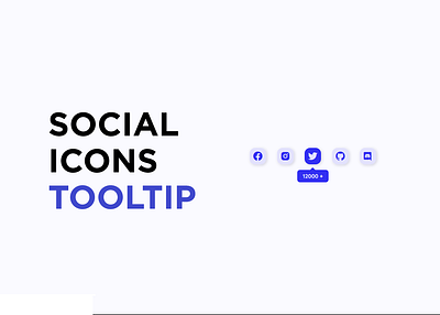Tooltip Social icons animation crative css css3 html html5 icon icons js social tooltip ui