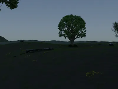 Lonely Tree 3d design