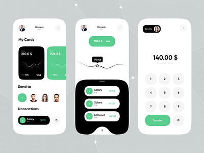 Finance App 💸 ali majlessi app app design baniking bank bank app clean finance graphic design metaverse minimal mobile ui money nft oniex product trend ui ux wallet