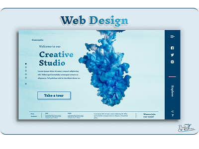 Web Design for a Creative Studio dailylearning dailyui design ui uichallenge uidesign uidesigner ux