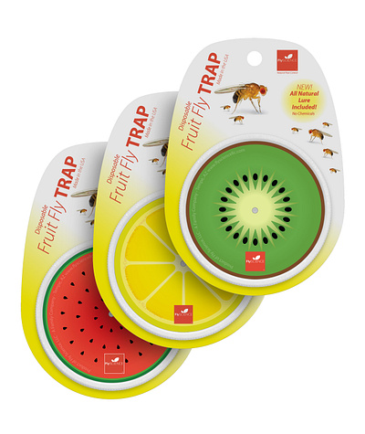 Packaging Design For a Fruit Fly Trap 3d branding graphic design logo