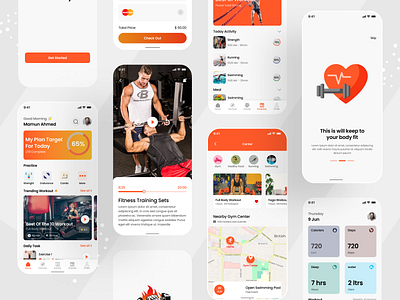 Power gym ui app design best gym fitness workout fitness app fitness muster gym master hard work out life fit mobile app mobile ui app mobile ui design power gym app ui design ui ux work out app work out master