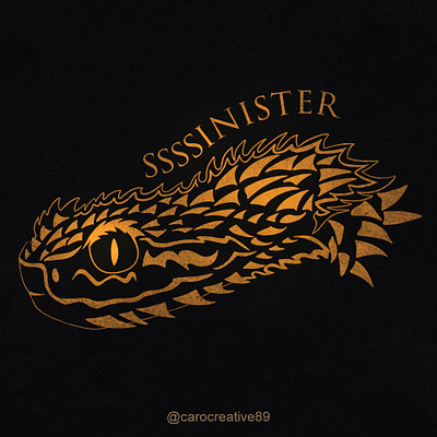 Ssssinister animal design illustration nature snake