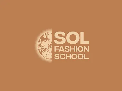 SOL Fashion School | brand identity brand branding design flat identity illustrator logo vector