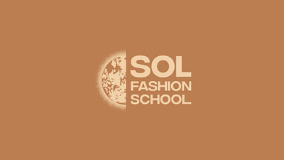 SOL Fashion School | brand identity brand branding design flat identity illustrator logo vector