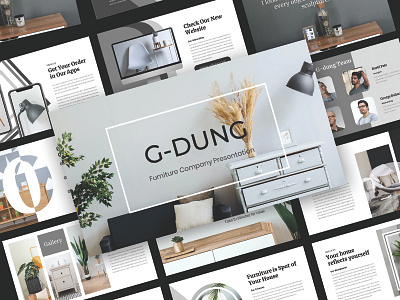 Gdung - furniture PowerPoint Template creative powerpoint