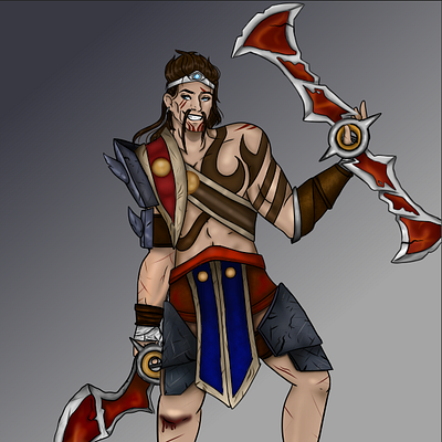 League of Draven adc art cartoon color digitalart draven illustration league of legends lol