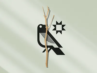 Bird Icon for Manitou Life bird bird icon bird illustration bird logo branding clean design icon icon design illustration logo logo design mcm mcm logo mid century modern minimal shape logo simple logo unused vector