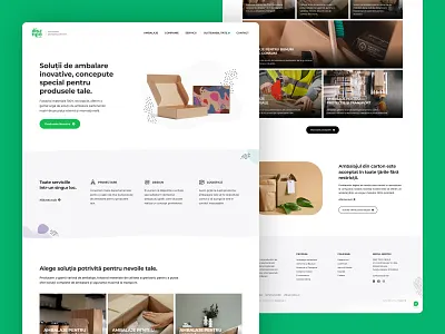 Packaging Supplier Website UI branding devydesign digital branding frontpage packaging responsive ui ux design webdesign