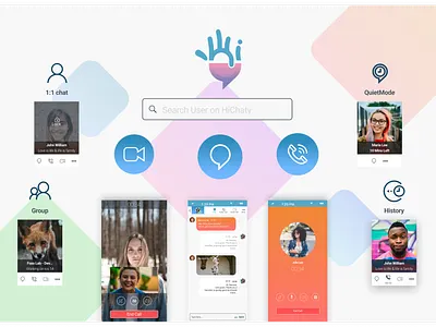 HiChaty call chat group history quietmode