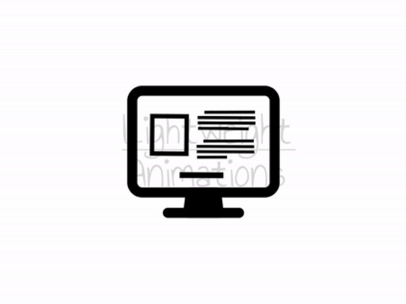 Website Lottie Animation browser business computer internet member technology website work