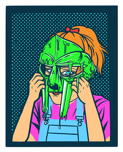 MF girl illustration mf doom portrait
